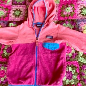 Patagonia pink fleece jacket